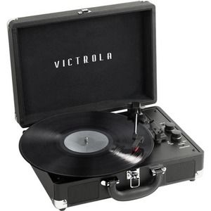 Victrola - Journey+ Bluetooth Suitcase Record Player - Black